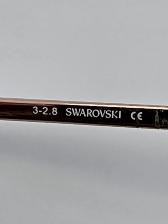 Swarovski SK 5296 028 Gold Rhinestone Semi Rimless Eyeglasses Frame w/ Flexhinge main image 8